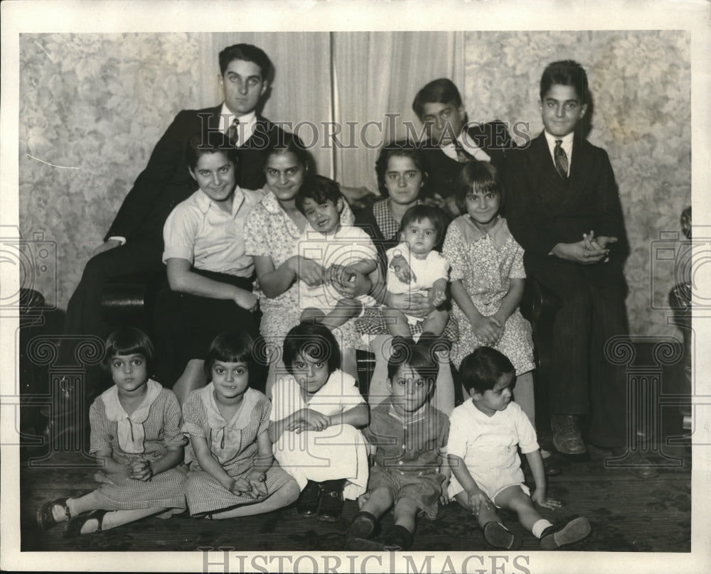 1931 Press Photo Mr. and Mrs Constantine Romito Children Albert, Stella, Luna - Historic Images