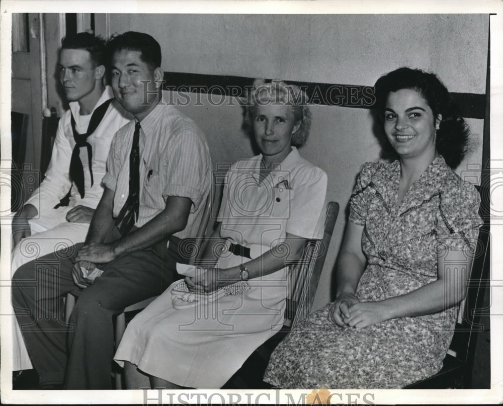 1941 Press Photo Blood Donors Leslie Cottman, J.G. Tanaka, mrs. W.H. Loper, Mrs. - Historic Images