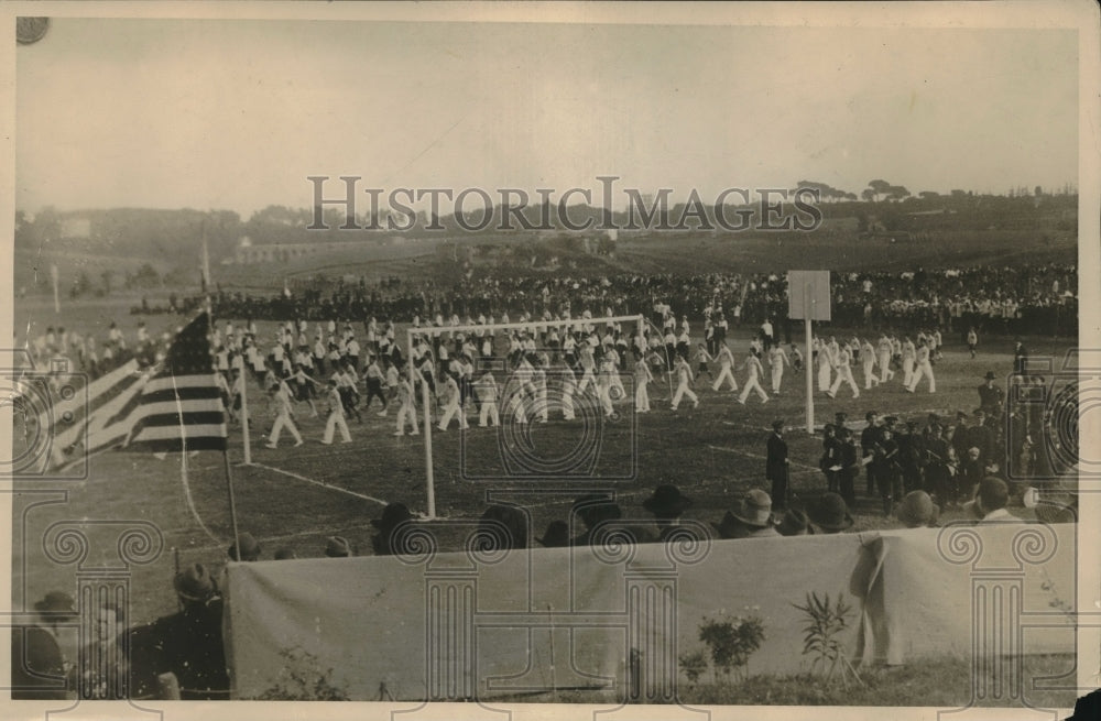 1926 Press Photo Pope Pius XI athletic field near Vatican for inaugural game - Historic Images