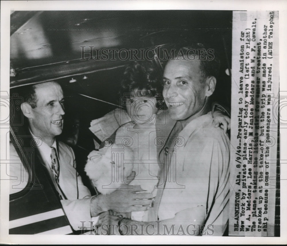 1949 Press Photo Anniston, Ga WA Medders, Lee Harris,MJ Medders,WF Oswalt - Historic Images