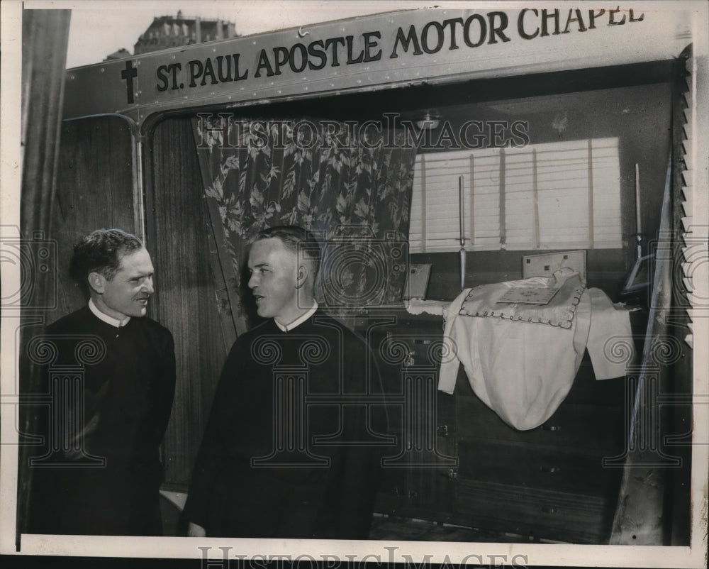 1938 Press Photo San Francisco, Rev Rbt Murphy &amp; Maurice Fitzgerald,priests - Historic Images