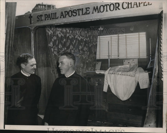 1938 Press Photo San Francisco, Rev Rbt Murphy & Maurice Fitzgerald,priests - Historic Images