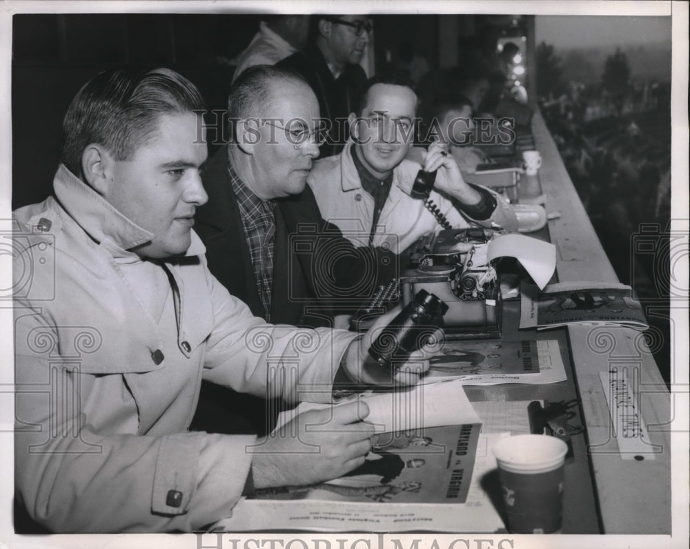 1959 Press Photo College Park, Md Gene Thompson son Dick sports writers - Historic Images