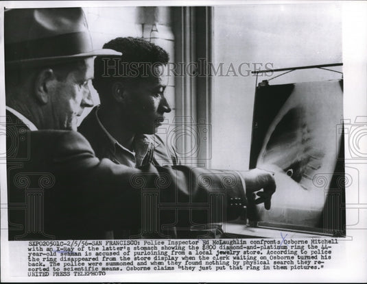 1956 San Francisco police Ins. Ed McLaughlin & Osborne Mitchell - Historic Images