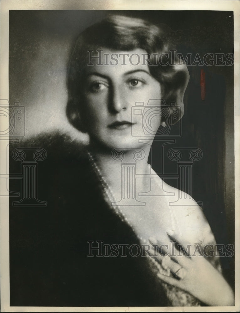 1935 Press Photo Eva Von Bandrowska, Singer - neb94711 - Historic Images