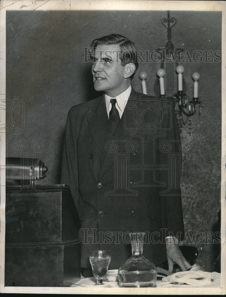 1936 John Winant Former Governor of NH Chairman Social Security Boar - Historic Images