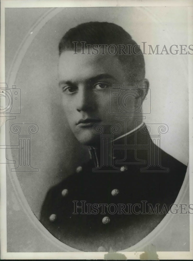 1930 Press Photo Richard Jones Annapolis graduate, committed suicide - Historic Images