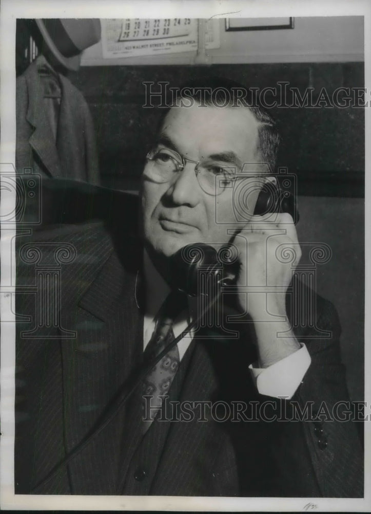 1939 Press Photo Dr Robert White Mayoral Candidate for Philadelphia PA - Historic Images