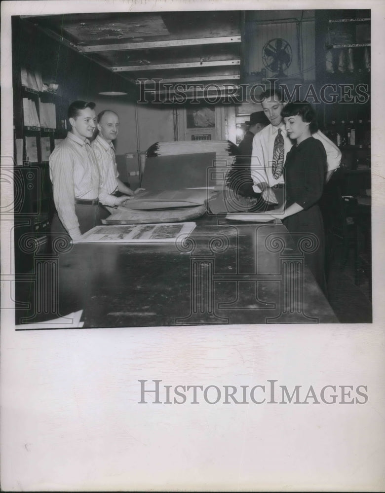 1940 Press Photo Leonard Tomcho, Howard Huth, George Peterson,Betty Calogar - Historic Images