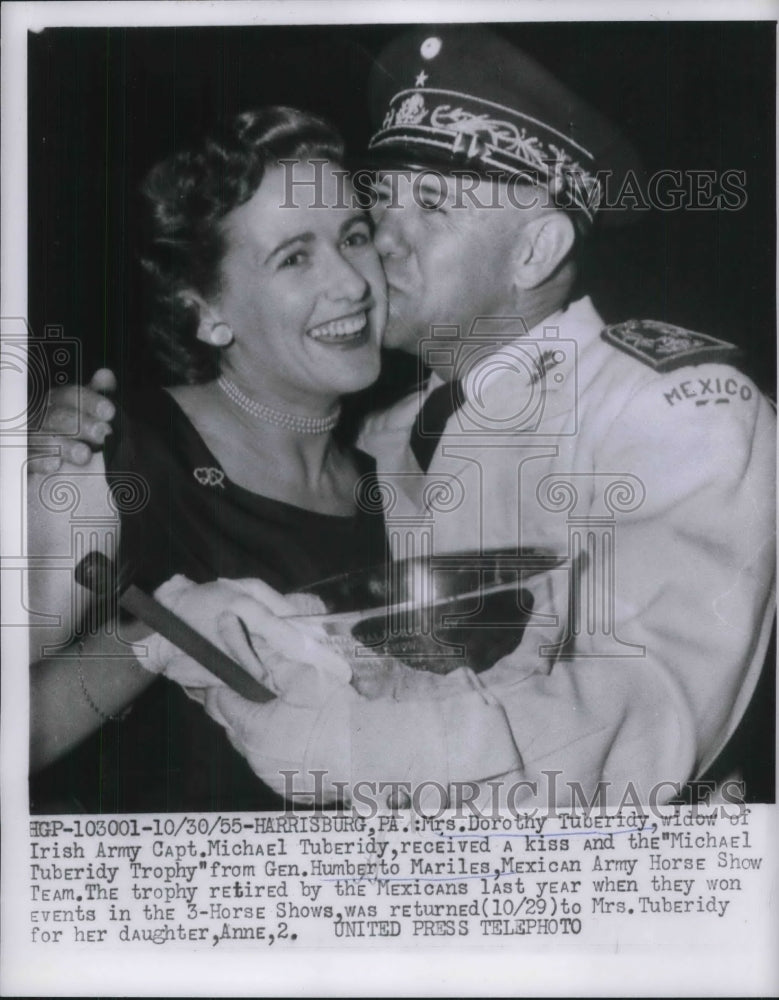 1955 Mrs. Dorothy Teberidy and Capt Michael tuberidy - Historic Images