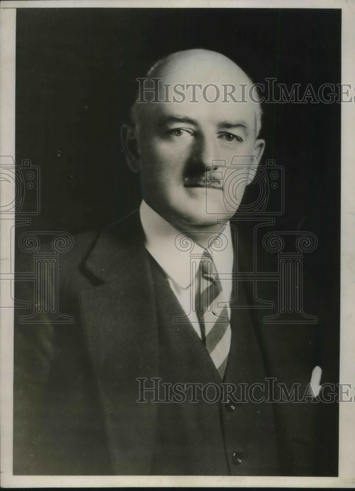 1929 Press Photo Walter E. hope Assistant Secretary of Treasury - Historic Images