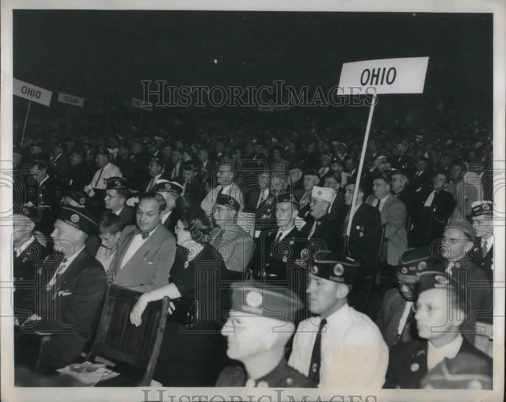 1947 Press Photo Ohio delegates at American Legion Convention - neb95287-Historic Images