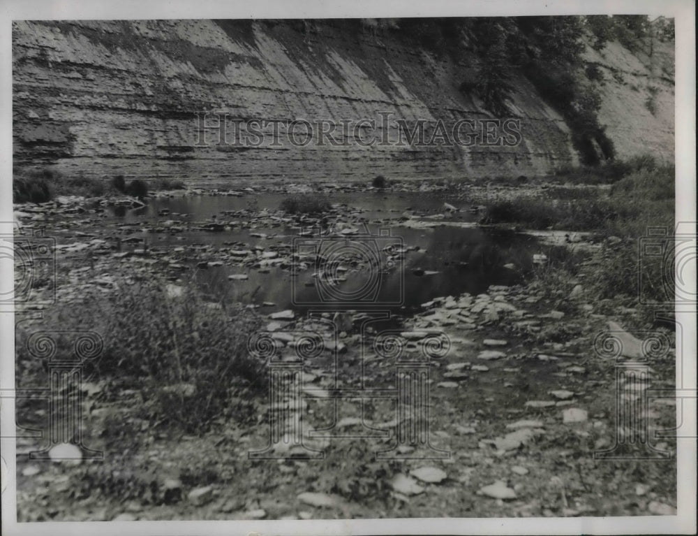 Press Photo Water Pollution in Rocky River - neb95350 - Historic Images