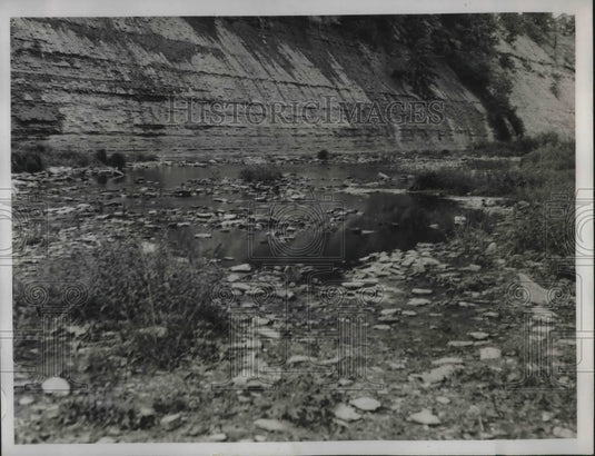 Press Photo Water Pollution in Rocky River - neb95350 - Historic Images
