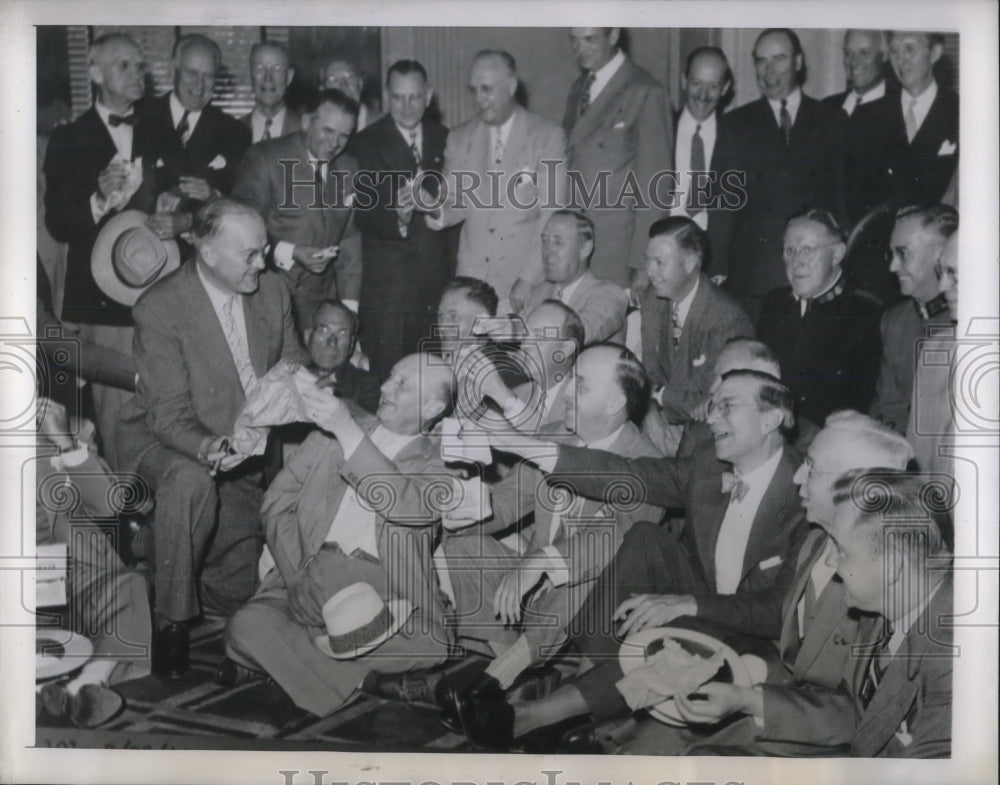 1944 Press Photo Members of the Noontide Club, Detroit Commandery - Historic Images