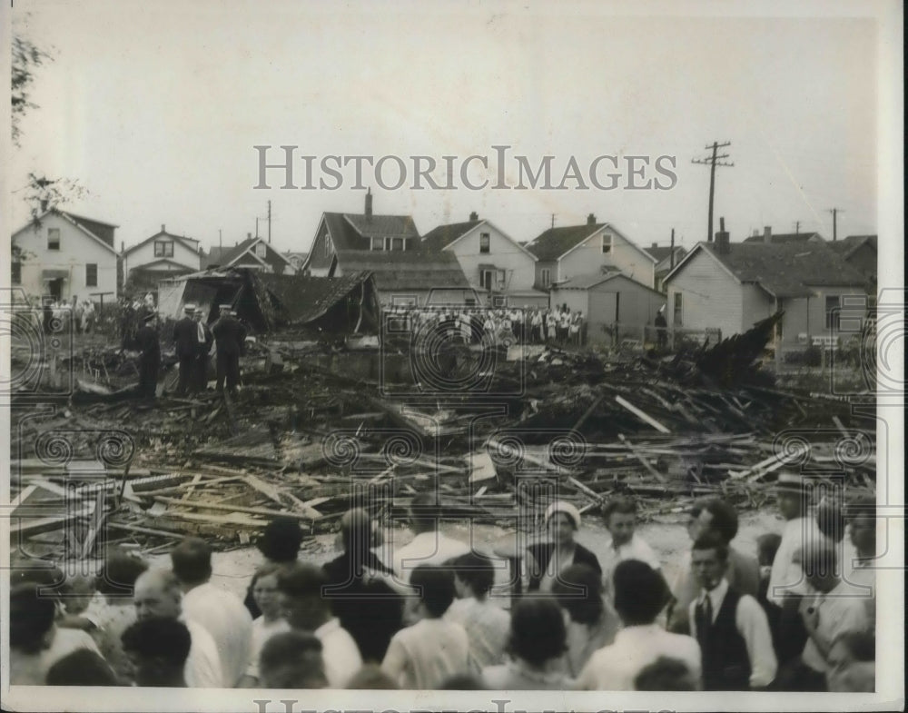 1931 Press Photo mysterious explosion rocks Detroit suburb - Historic Images