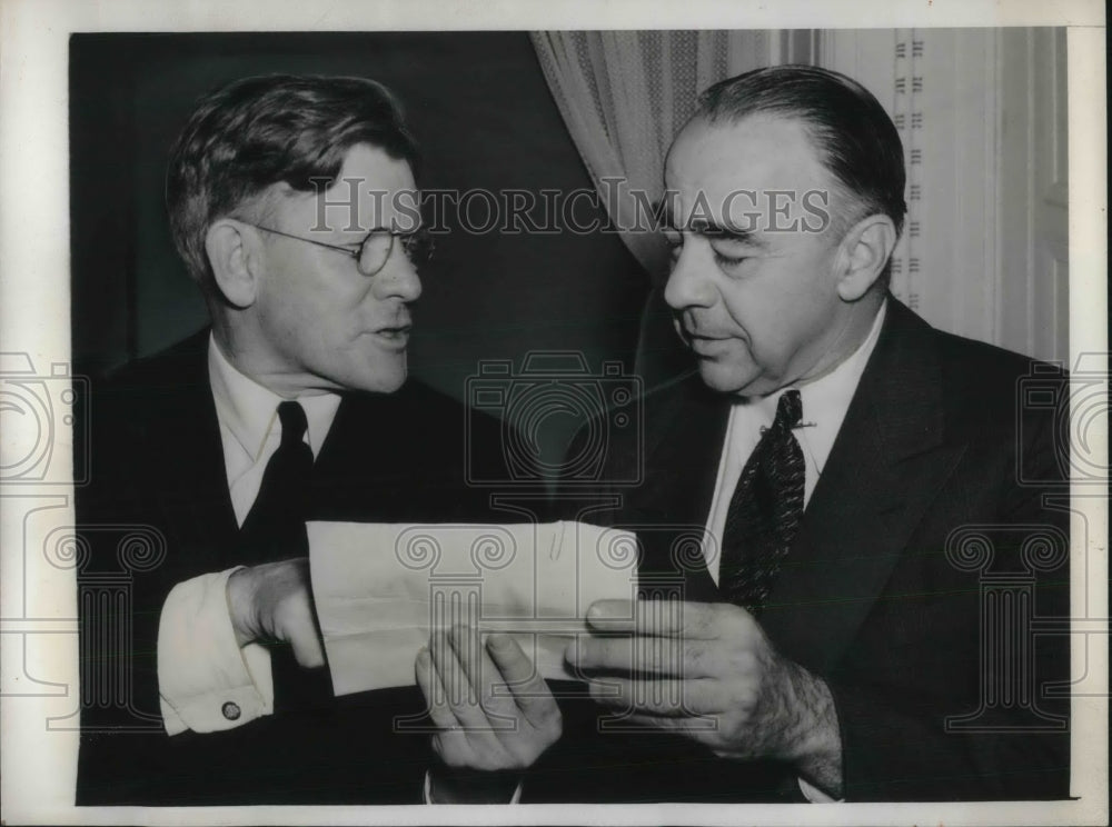 1940 Pennsylvania Governor Arthur H. James and Joseph N. Pew, Jr. - Historic Images