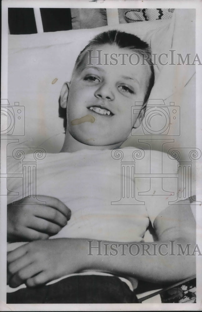 1952 Billy Varvell in Hospital After Rare Heart Operation Cincinnati - Historic Images