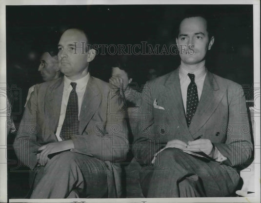1939 Press Photo HK Twitchell & Jens Tyede Helped Convert City Council - Historic Images
