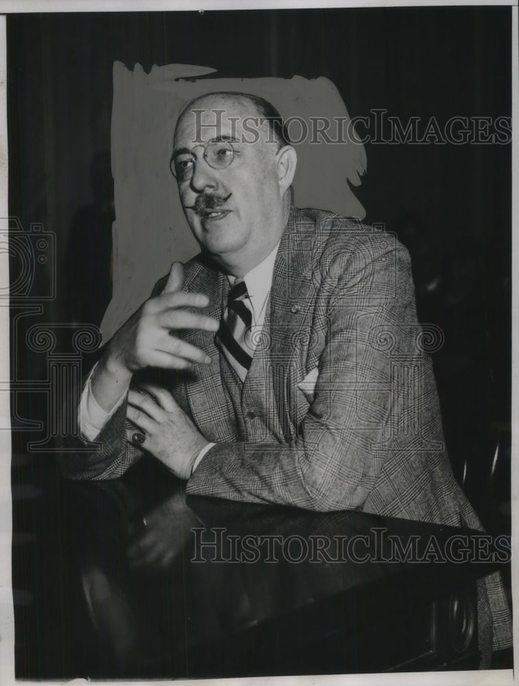 1934 Press Photo A.J. Ball General Freight Agent Of Pennsylvania Railroad - Historic Images