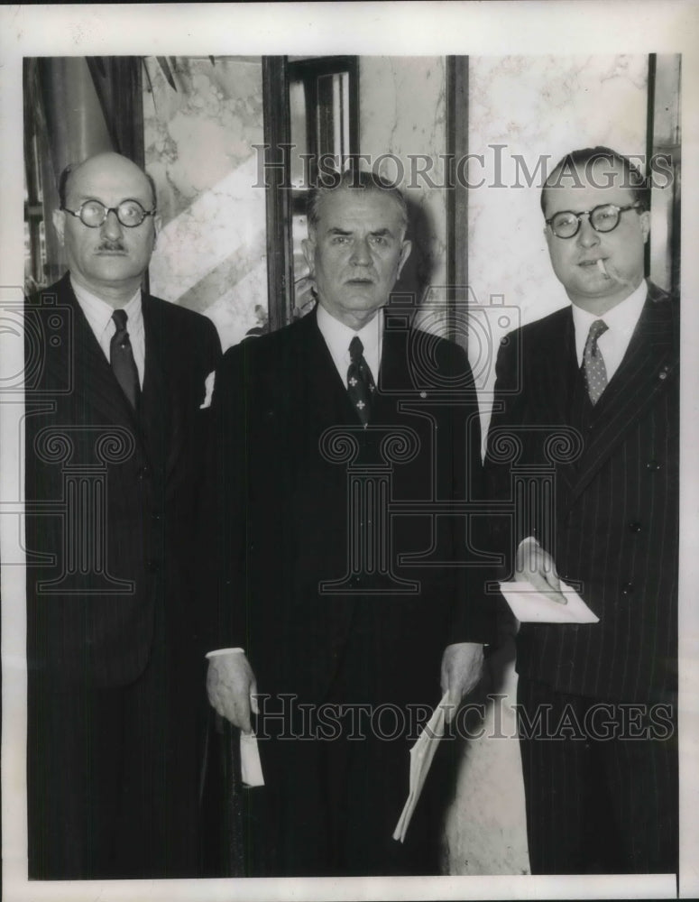 1939 Press Photo Prof. Paul Balbaud,General Delegate Etienne Fougere - neb96159-Historic Images