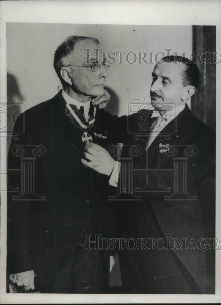 1933 Pio Margotti Italian Consul General &amp; Dr. Chavalier Jackson-Historic Images