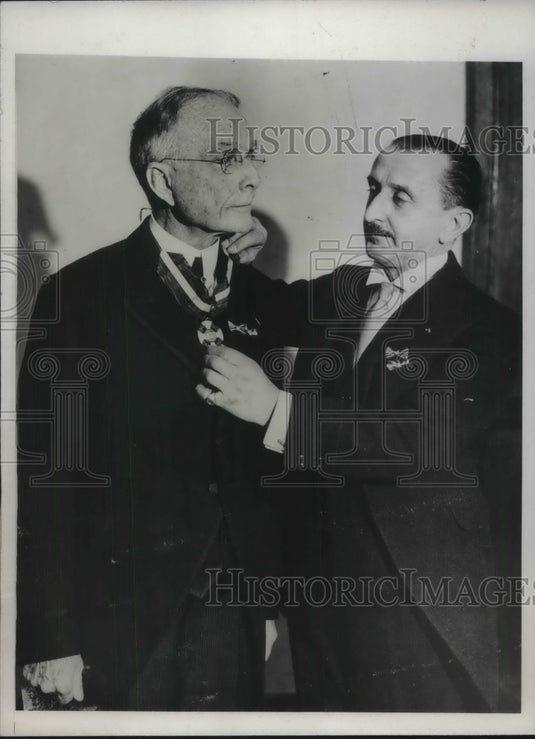 1933 Pio Margotti Italian Consul General & Dr. Chavalier Jackson-Historic Images