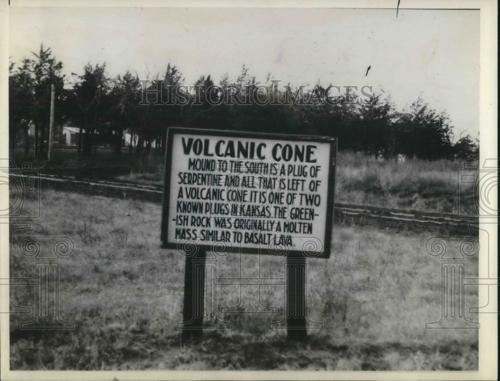 1936 Press Photo Volcanic Cone - Historic Images