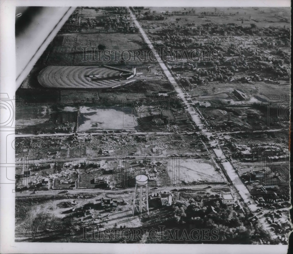 1953 View Of Land After Flint Tornado. - Historic Images