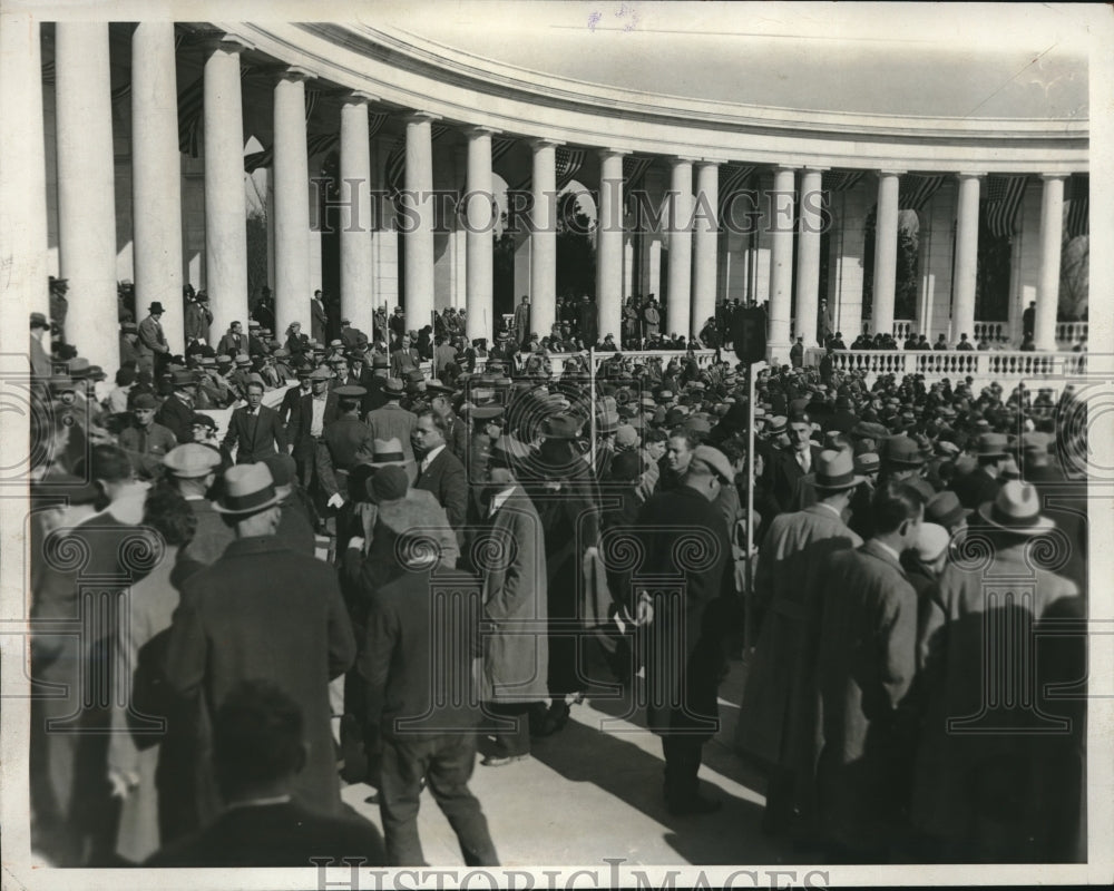 1932 Press Photo American Legionaires at Armistice Day celebration in Va - Historic Images