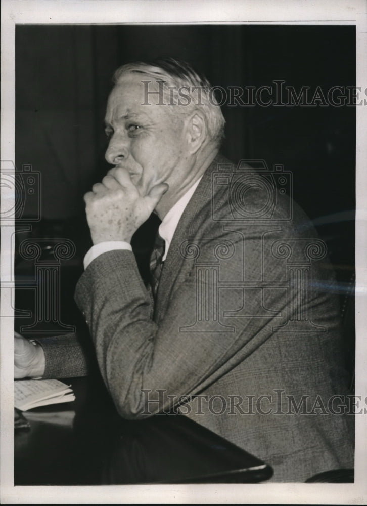 1938 Press Photo Wash,D.C. Herbert King, Pres of NY Farm Bureau Assoc - Historic Images