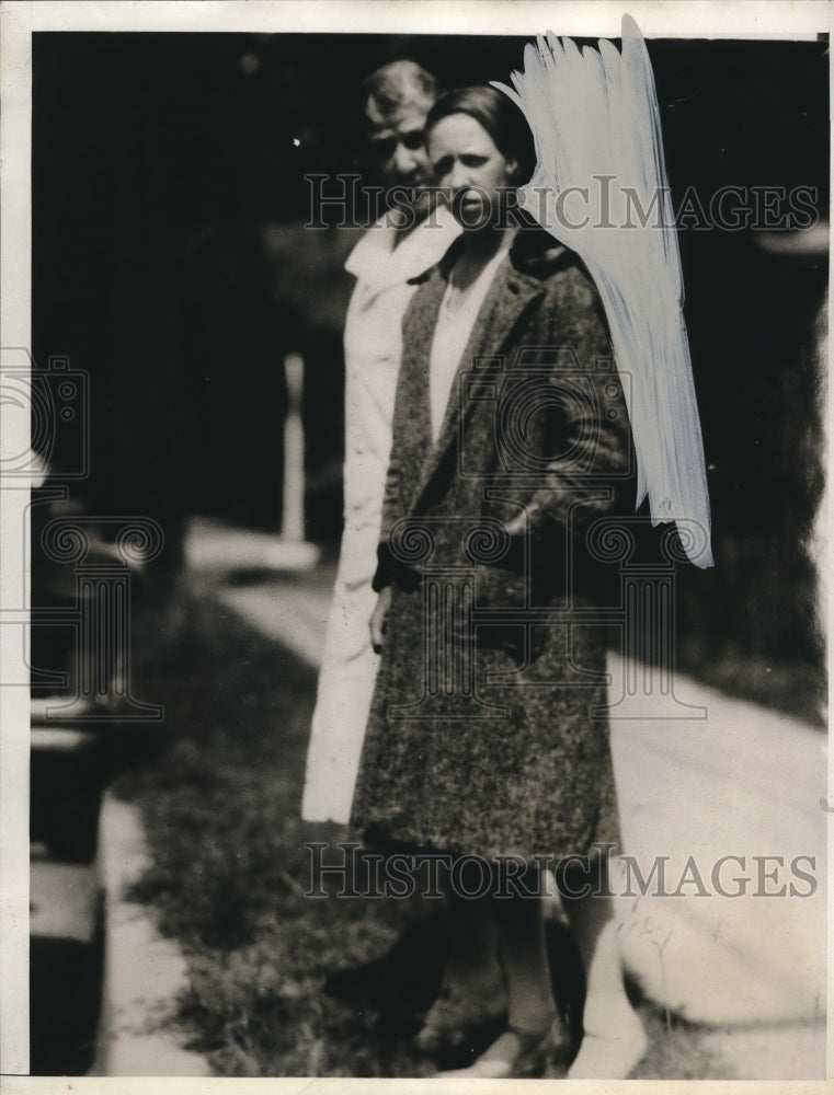 1933 Press Photo Mrs Nancy Yates Wileon held for manslaughter in Vidalia, Cal,-Historic Images