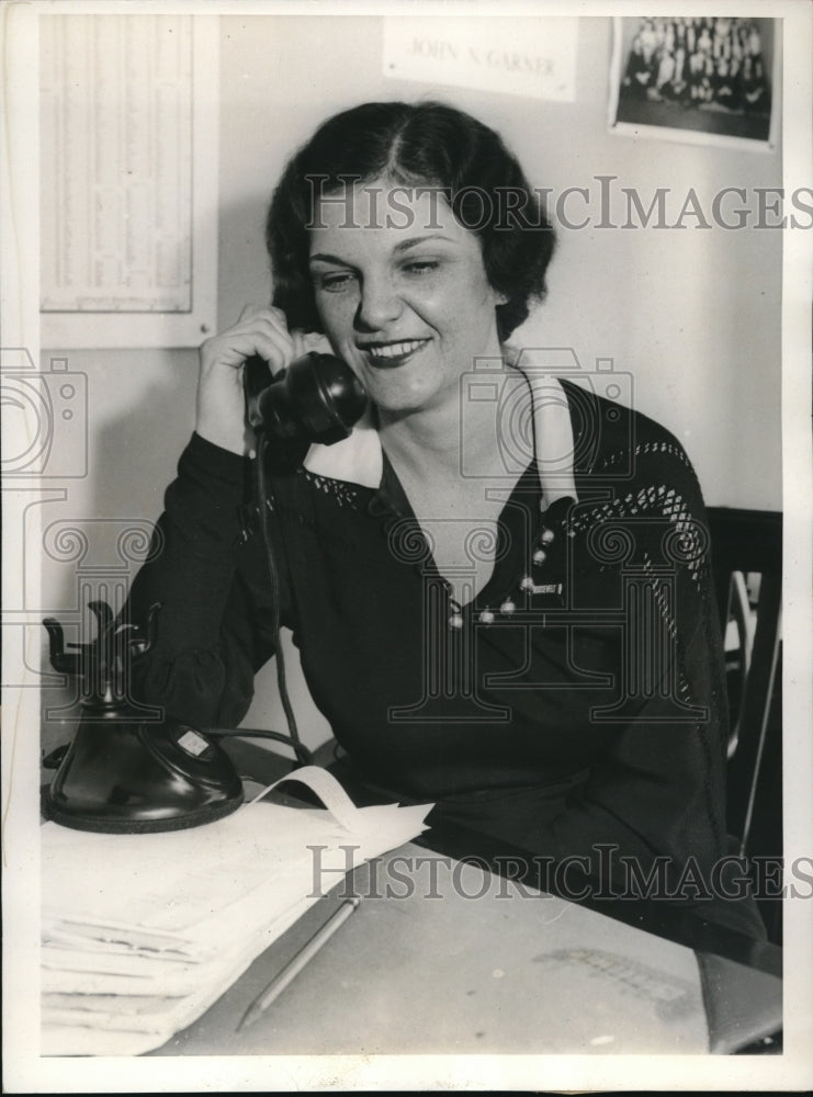 1932 Press Photo Mrs James Scott Executive Secretary Of Young Democrats Club-Historic Images