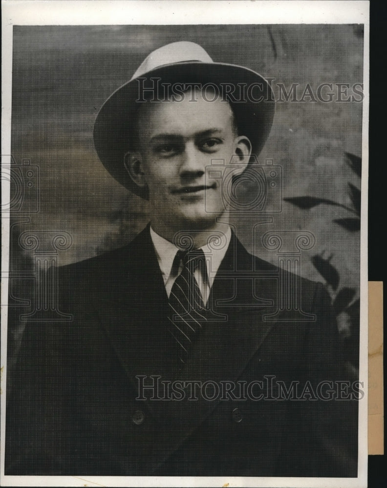 1931 Press Photo Russell McWilliams. murderer at Ill State Pen for execution - Historic Images