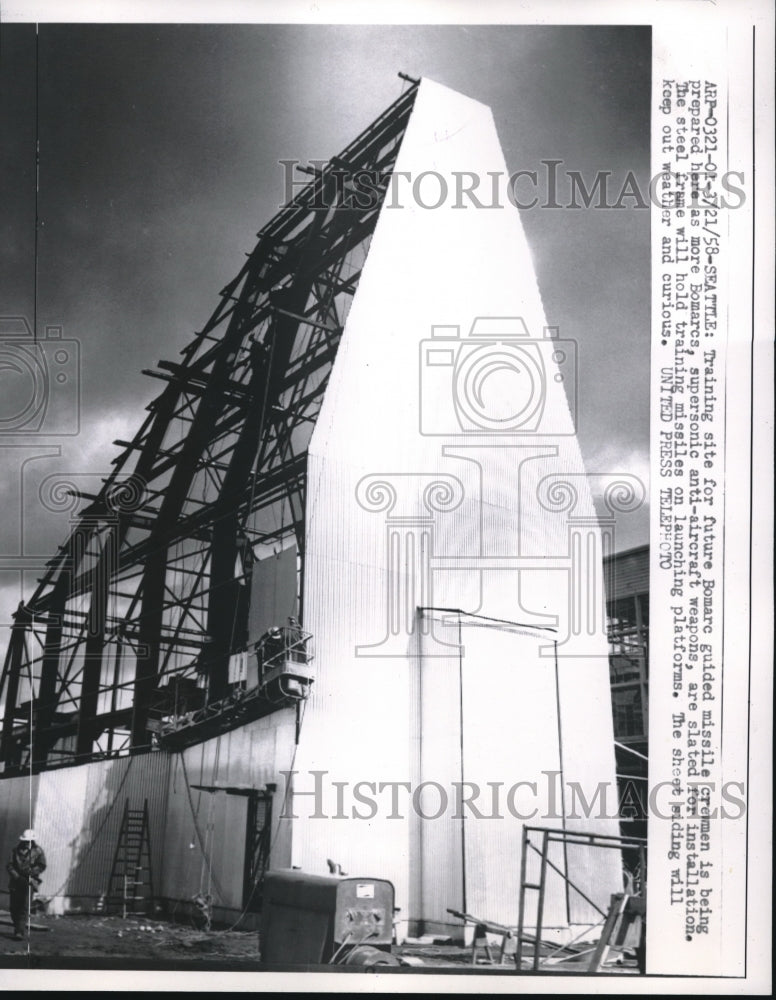 1958 Press Photo Seattle, Wash. Bomarc missle site prepped-Historic Images