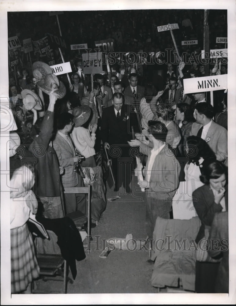 1948 Oberlin College in Ohio stages mock GOP convention - Historic Images