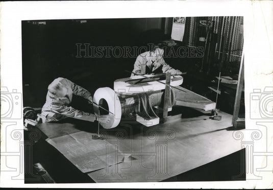 1958 Press Photo General Electric Co in Schnectady, NY pump turbine-Historic Images