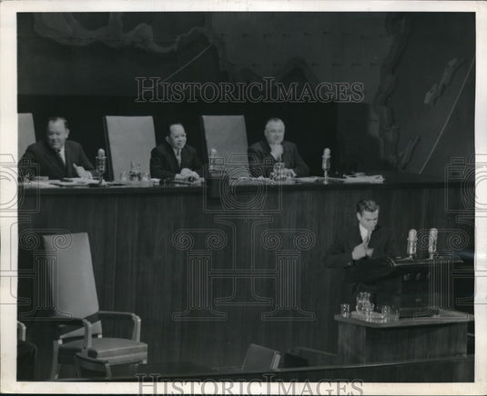 1949 Press Photo Flushing Meadow, NY UN General Assembly, Sec gen Trygve Lie - Historic Images
