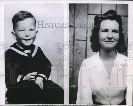1946 Press Photo Lois Wilson Charged With Killing Husband Leon - Historic Images