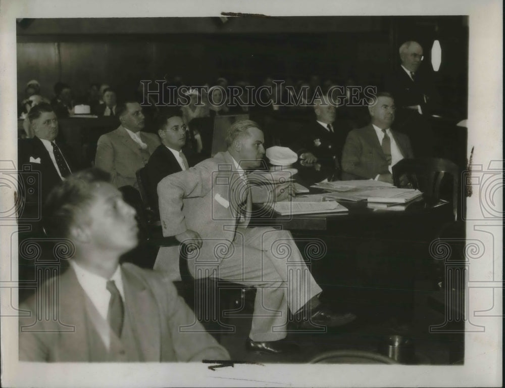 1934 Press Photo Payman Trial Hall Simader Pleasant McDermott - Historic Images