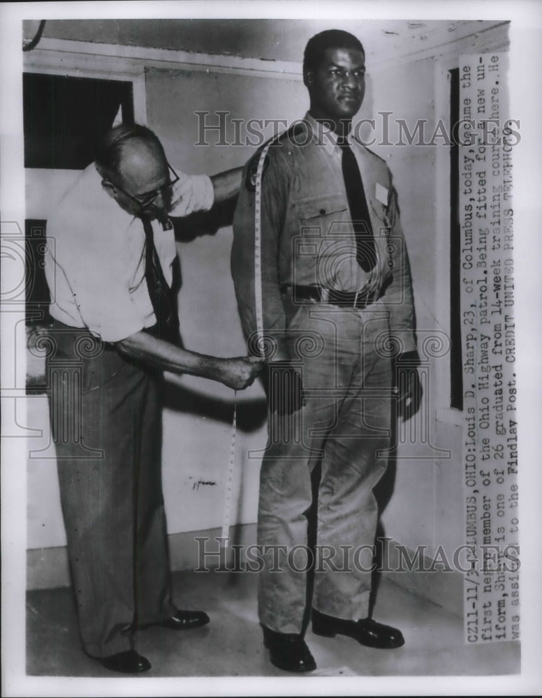 1955 Columbus, Ohio Louis Sharp fitted for Hyw Patrol uniform-Historic Images