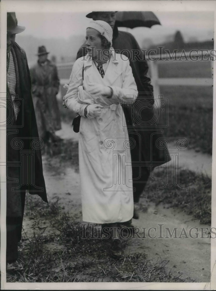 1936 Press Photo Mrs. John Schiff at United Hunts Meet - Historic Images