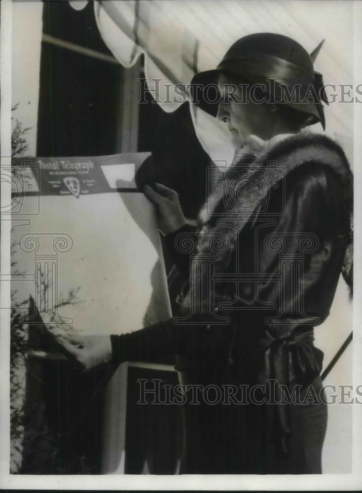 1932 Press Photo Miriam Ferguson Casts Ballot During Election In Texas - Historic Images
