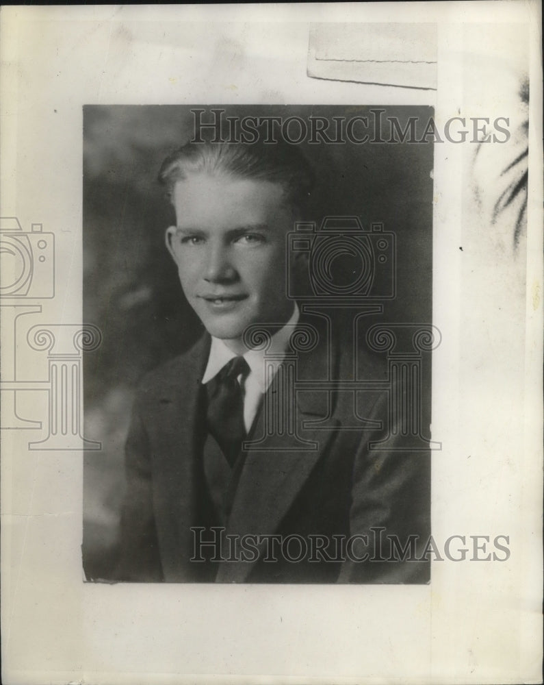 1928 Press Photo Allan Scott of Pine Bluff - Historic Images