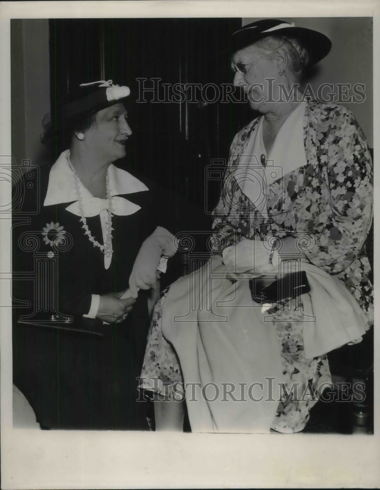 1936 Press Photo Edward Graham Martha McClure National Committee GOP Convention - Historic Images