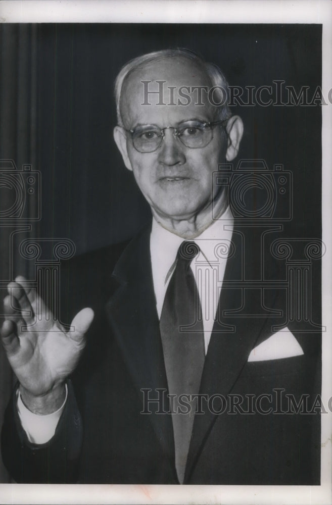 1954 Press Photo Senator Arthur V Watkins Washington Special Committee - Historic Images