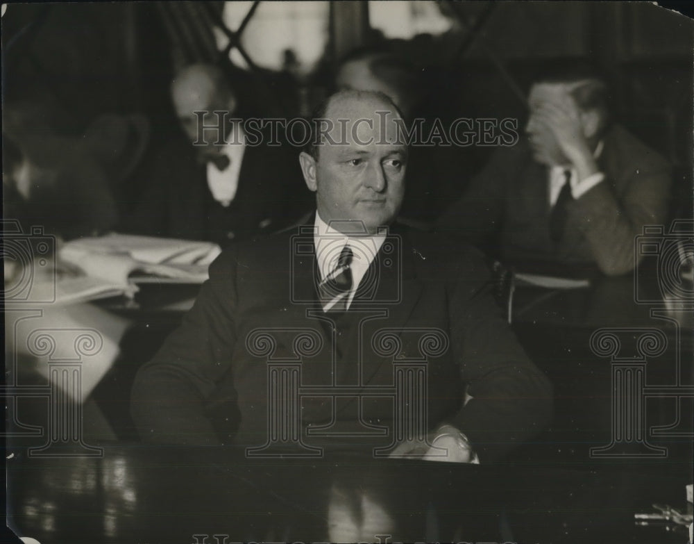 1924 Press Photo Geo. W. Simmons Testifies before Borah Slush Fund Committee - Historic Images