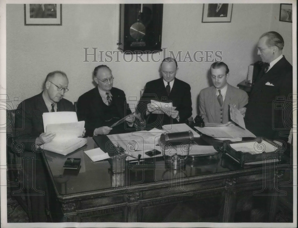1941 Press Photo J Fletcher H. Shuder Charles White D. Schmidt Court of Judgment - Historic Images