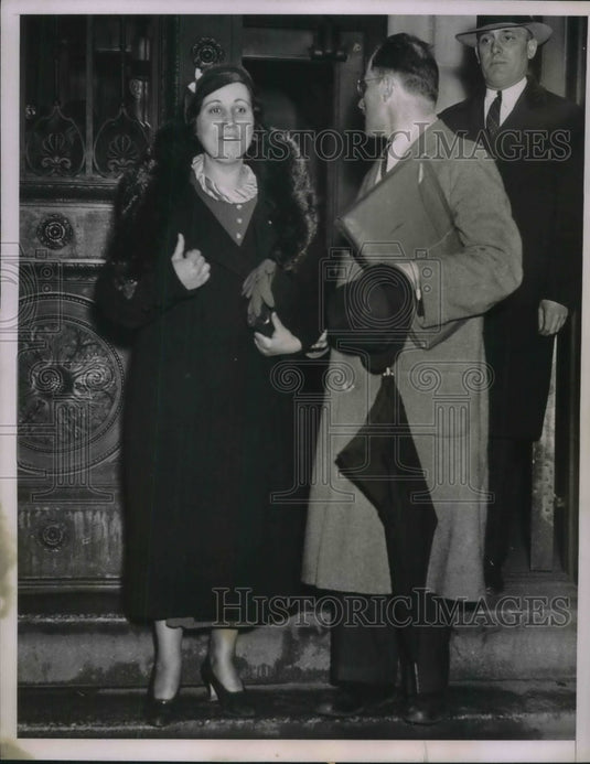 1935 Press Photo Mrs Marie Schultz Wife of Officer Frank Schultz & Attorney-Historic Images