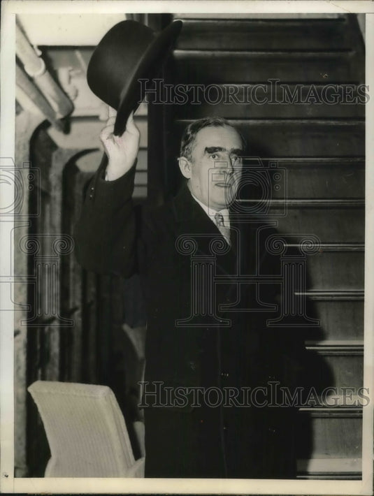 1935 NYC, Rear Adm. Cary T, Grayson, doc to former Pres. Wilson - Historic Images